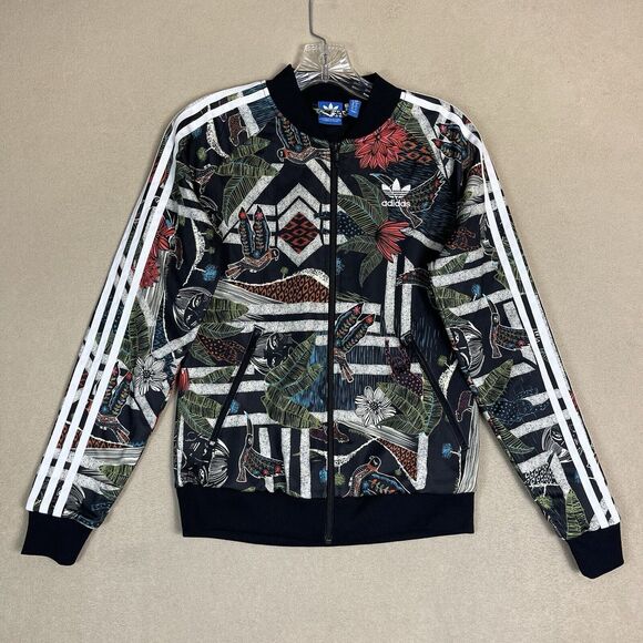 Adidas Originals Jacket Adult Small The‎ Farm Xilofloresta Floral Jungle Womens - Picture 1 of 11